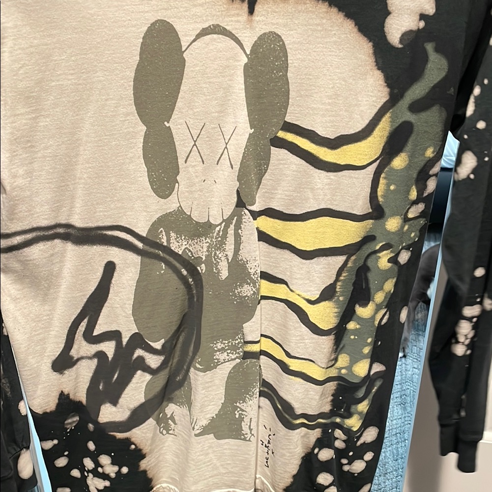 Cactus Jack By Travis Scott Graphic Long Sleeve In Black And Cream